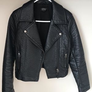 Topshop Faux Leather Jacket